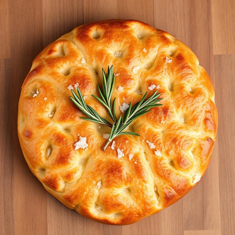 Focaccia — Sheet pan 30×40 cm Home oven 230 °C