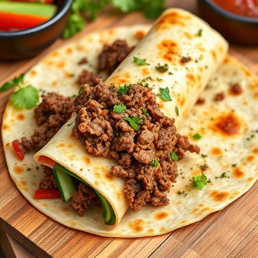 Lahmacun — Round, thin, 25 cm Home oven 280 °C