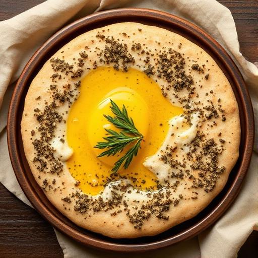 Manakish — Round, 20 cm Home oven 250 °C