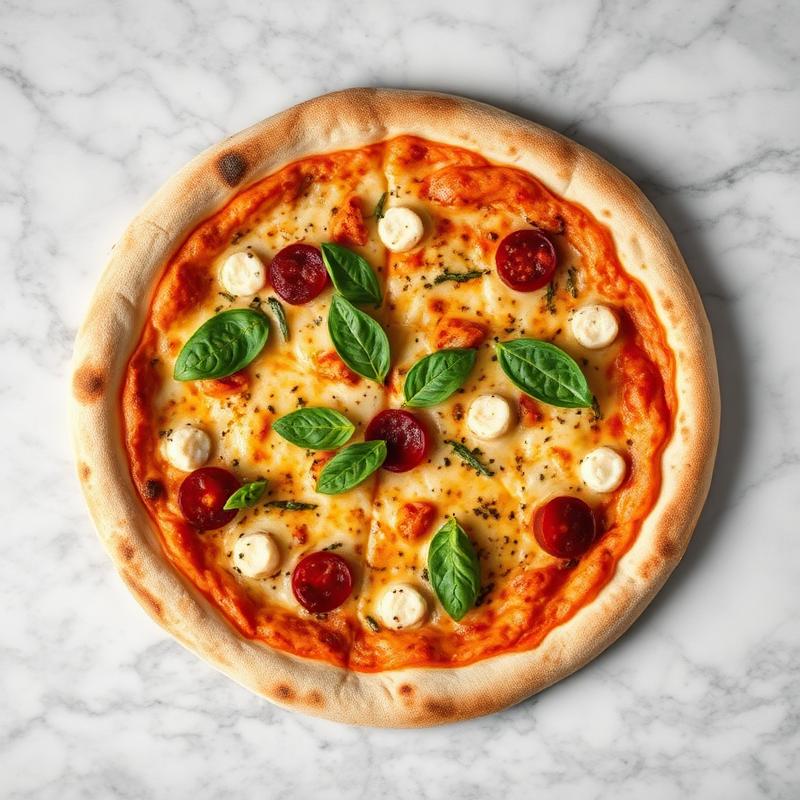 Roman Tonda Pizza — Round, thin, 30 cm Home oven 250 °C